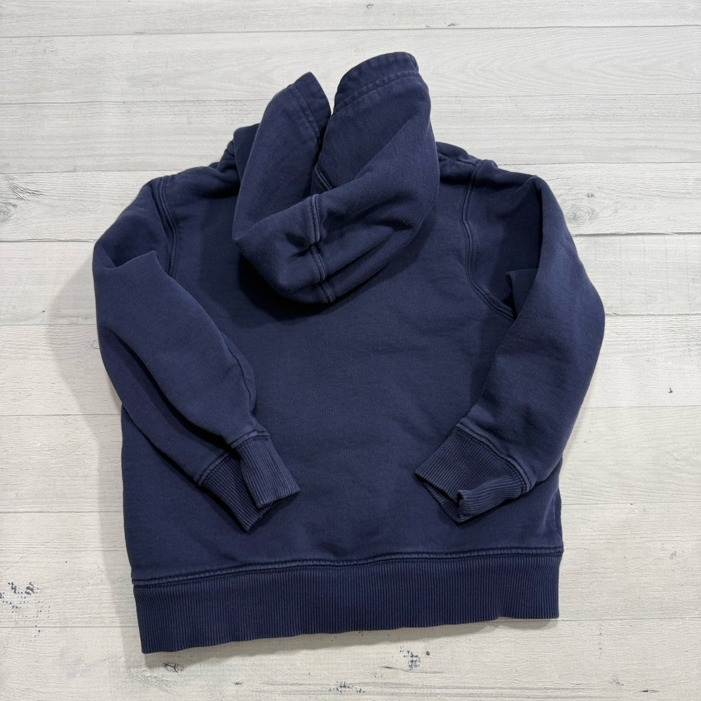 Hanna Andersson kids navy blue Sherpa lined zip up jacket 110/5 - Picture 9 of 9